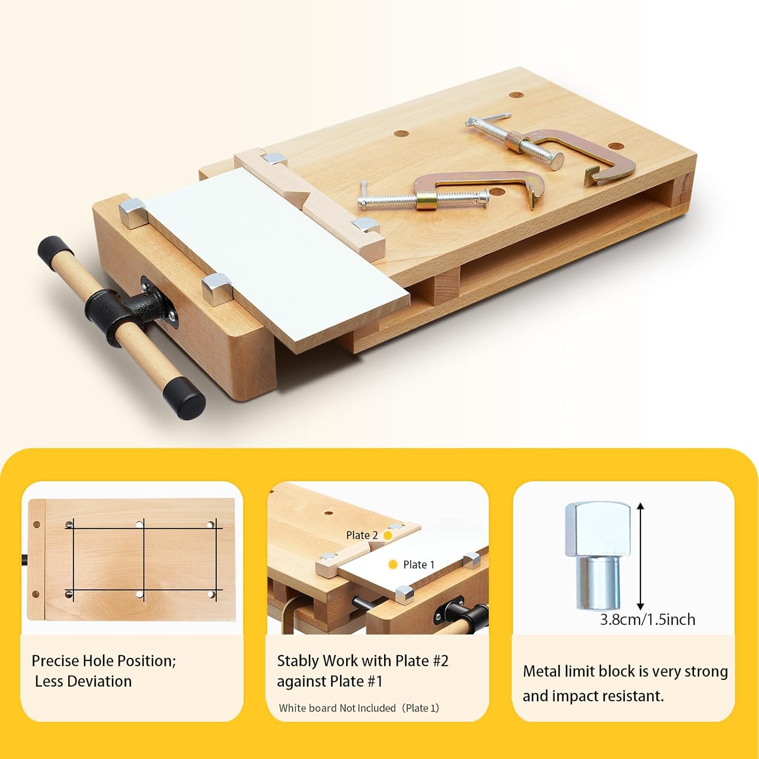 Woodworking Vise Types - Bancada de Trabalho em Madeira Dura