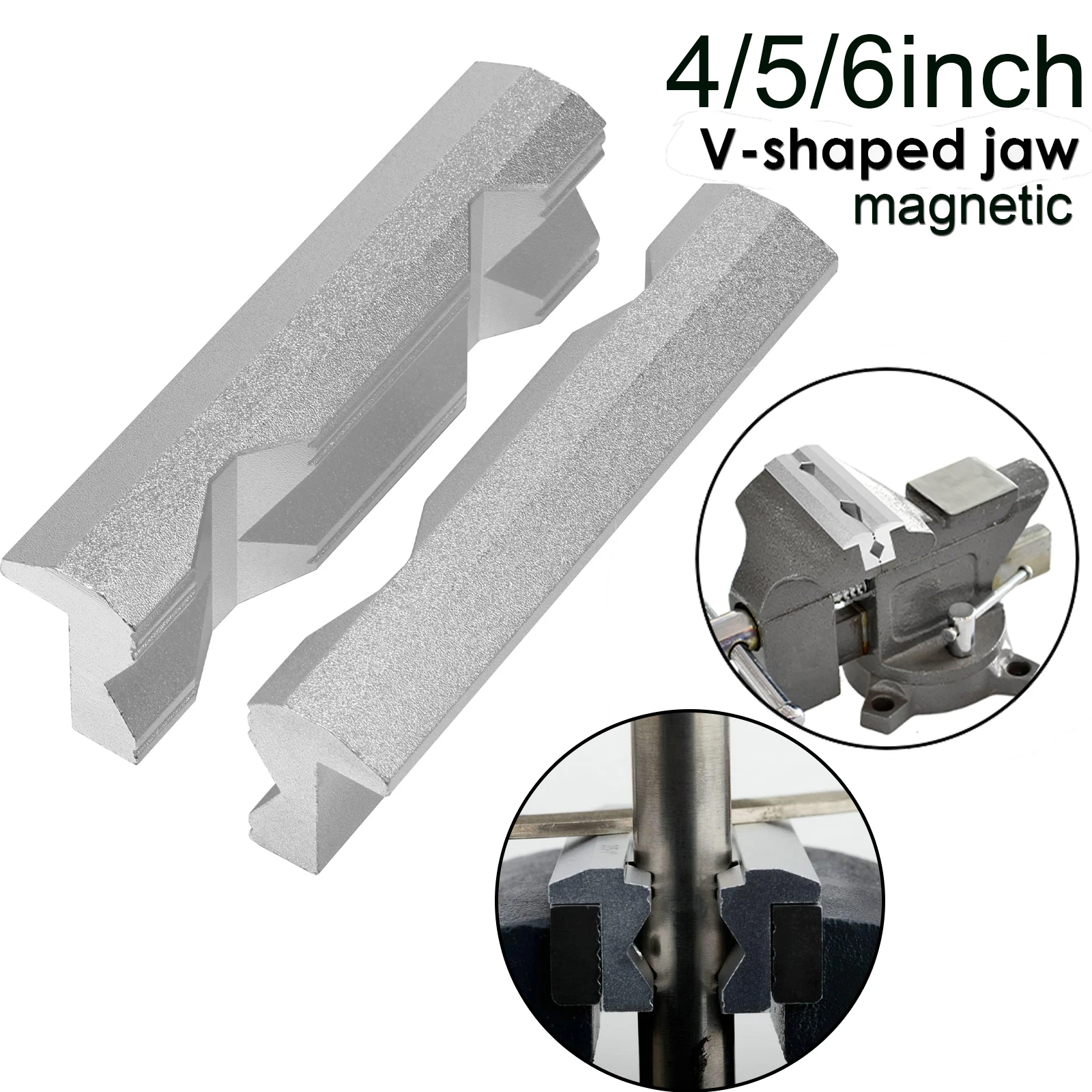 Woodworking Vise Types - Protetores de Mandíbulas Magnéticas para Torno