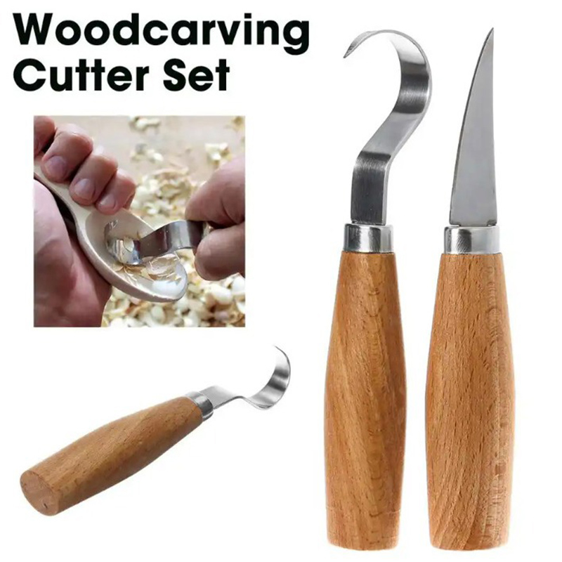 Woodworking Essentials - Faca de Escultura em Madeira, Cinzel,