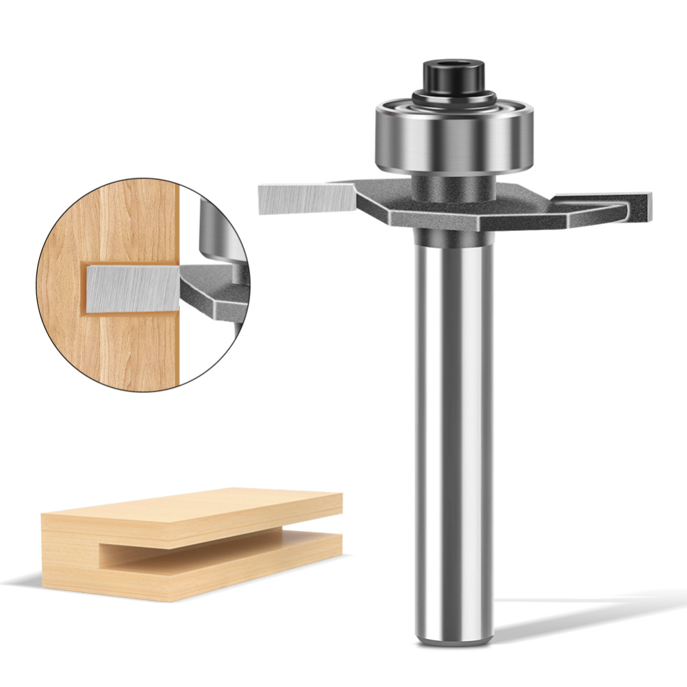 Router Bits For Woodworking - Fresa de ranhura em T fina