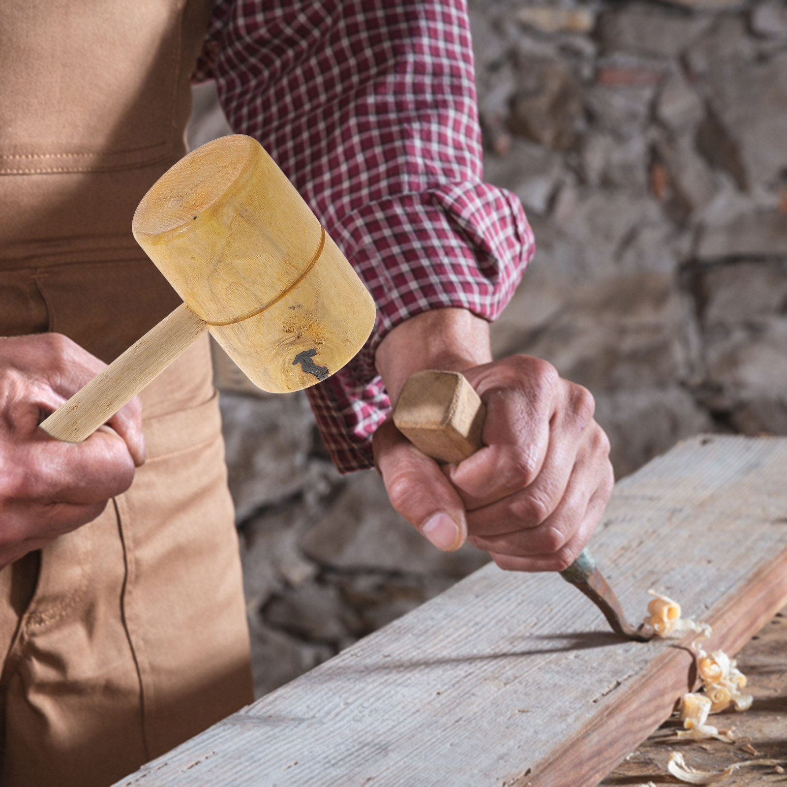 Wooden Mallet Carving - Martelo de Madeira Maciça de Pau-Rosa