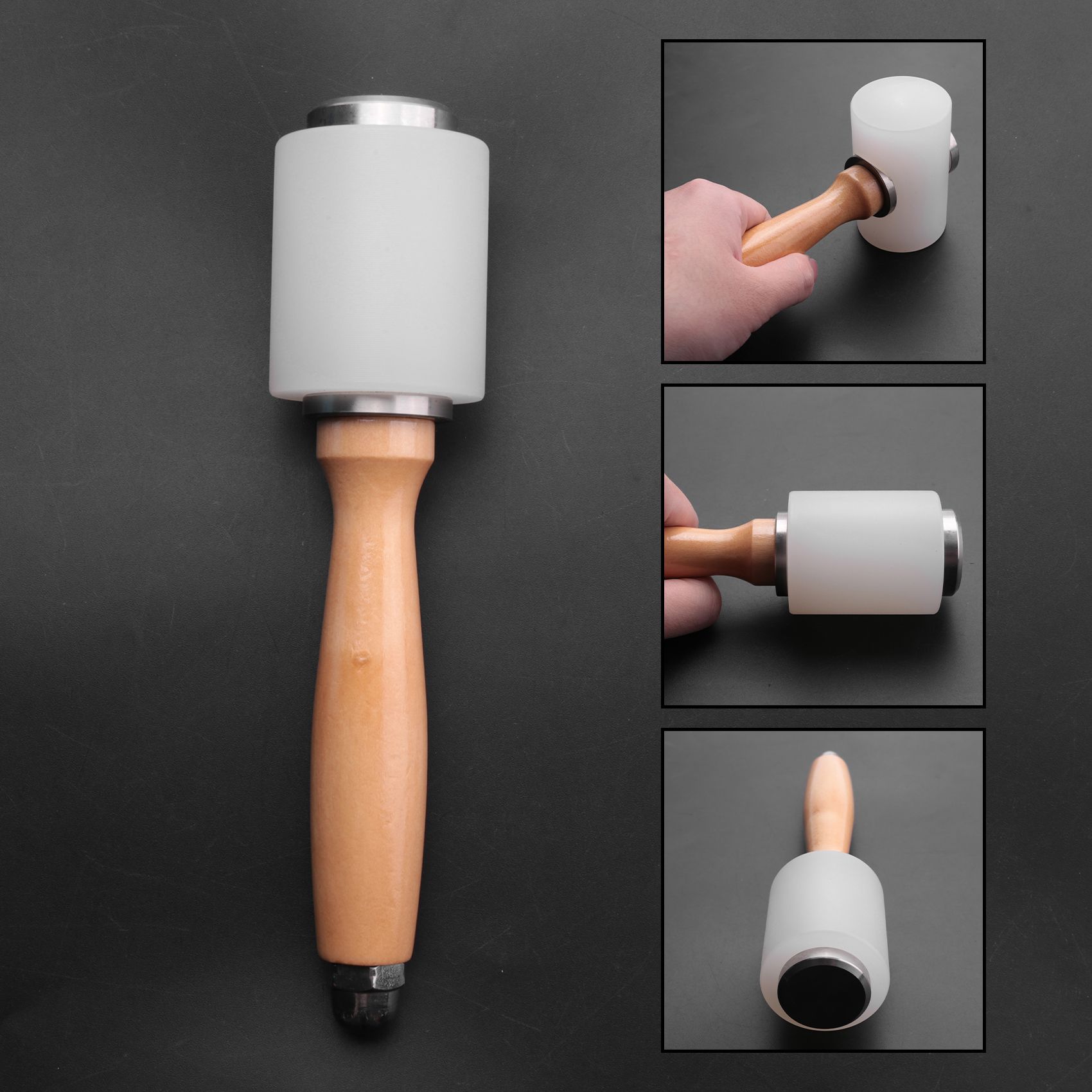Martelo de couro A84X-2, 2 peç - Wooden Mallet Carving avaliação e preço