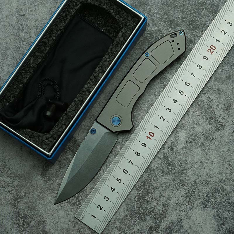 Nova Faca Dobrável Azul Hard B - Woodworking Logo avaliação e preço
