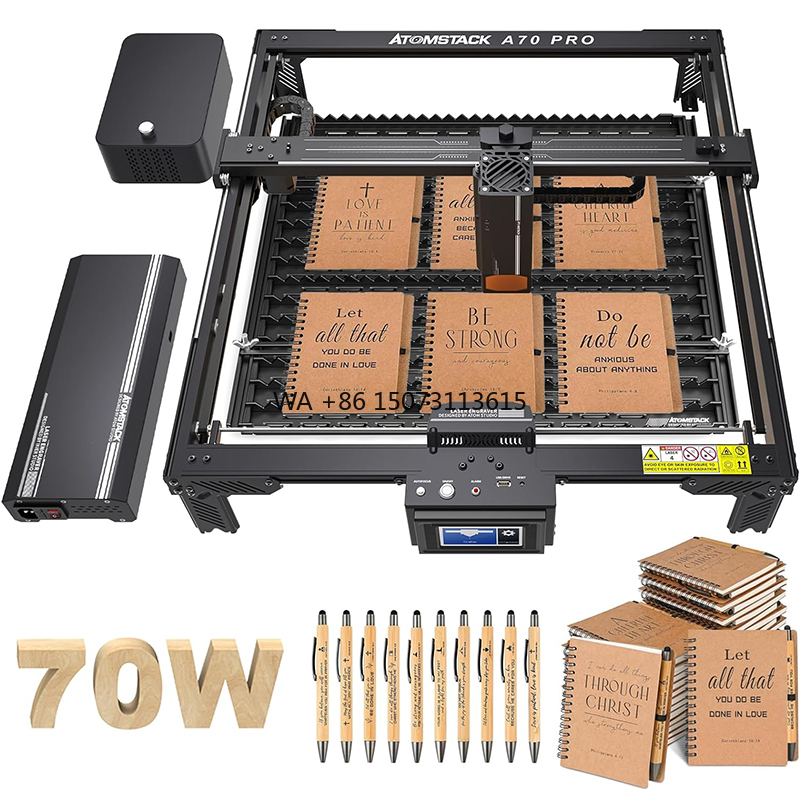 Atomstack a70 x70 pro 70w máqu - Woodworking Logo avaliação e preço