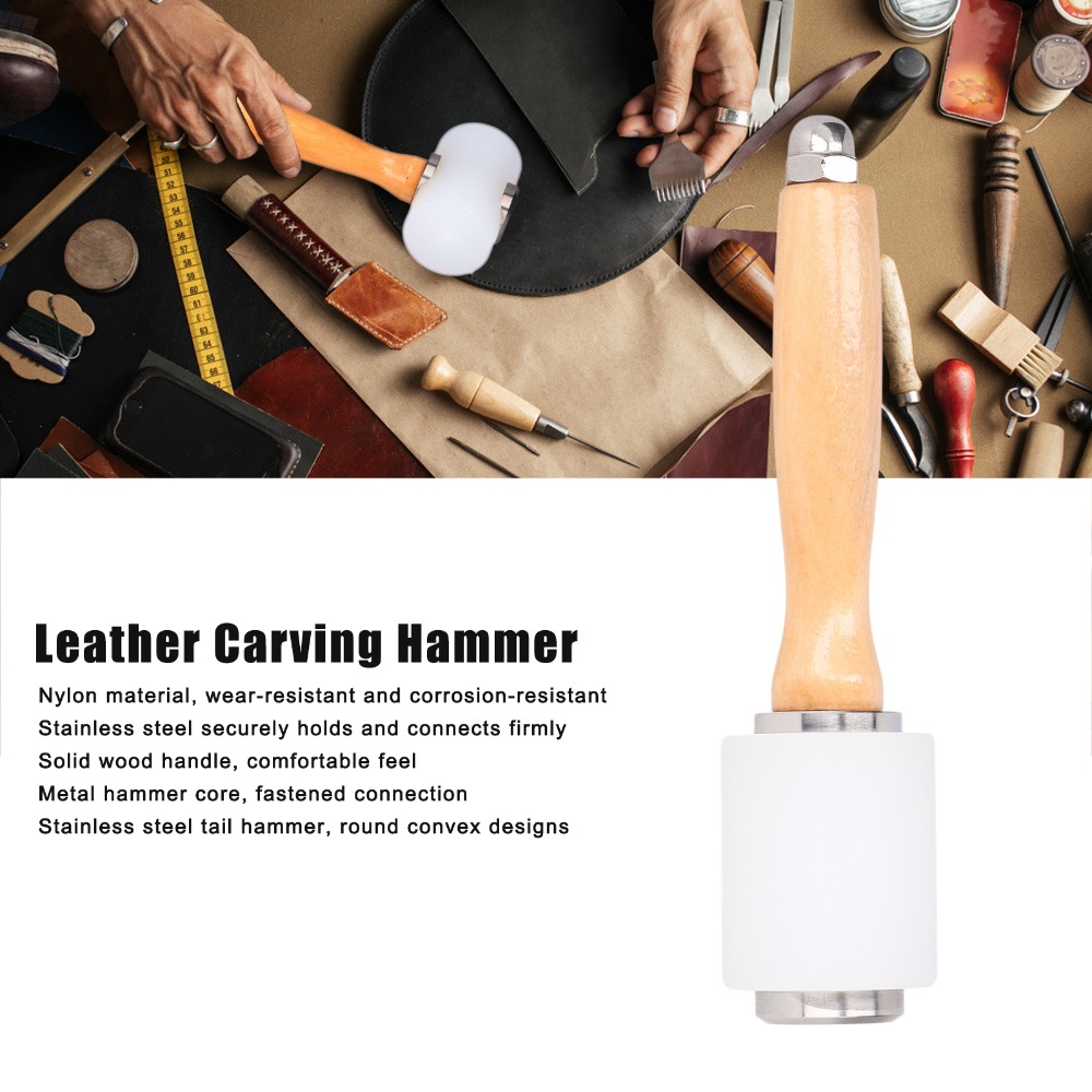 Martelo de Couro para Entalhe  - Wooden Mallet Carving avaliação e preço
