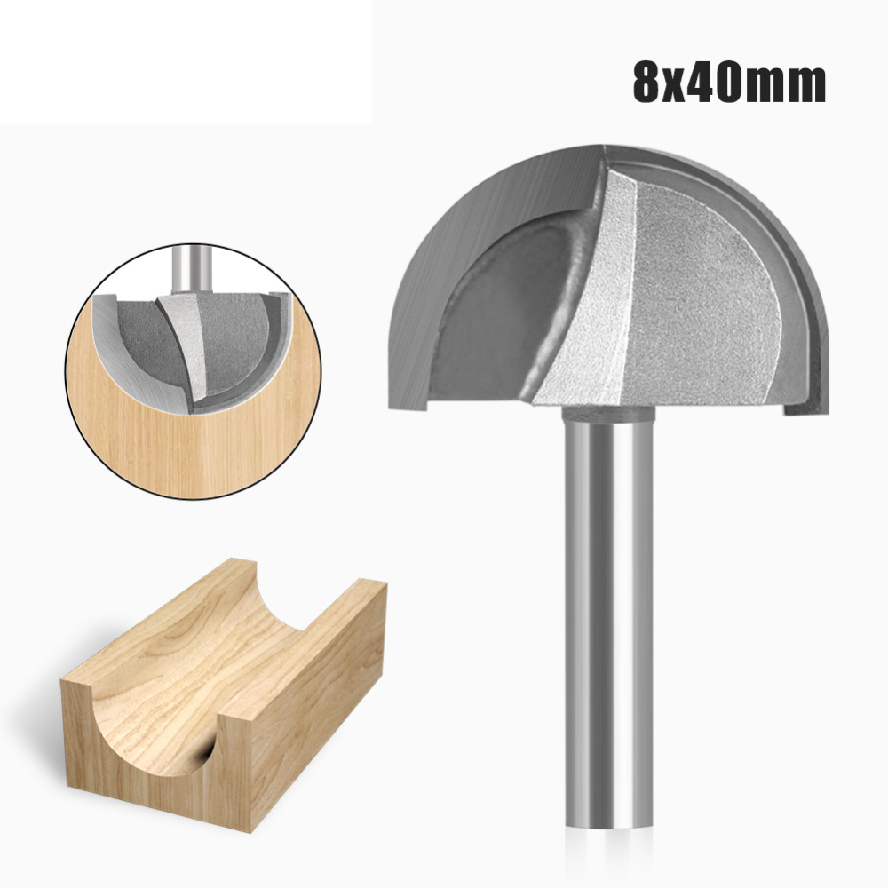 Fresa de Ranhura Côncava de 8m - Router Bits For Woodworking avaliação e preço
