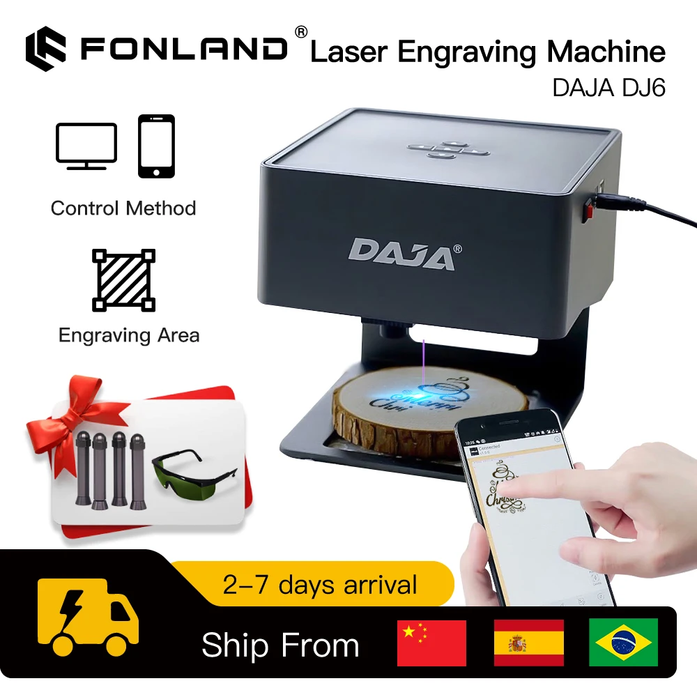 DAJA-Máquina de Gravação a Las - Woodworking Logo avaliação e preço