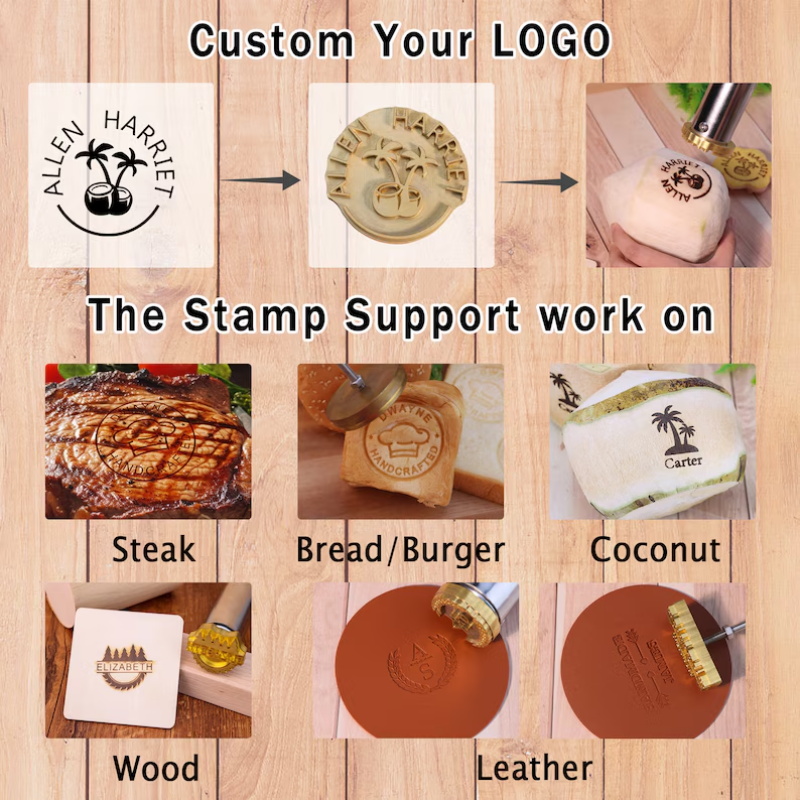 Ferro de Marcação Personalizad - Woodworking Logo Design avaliação e preço