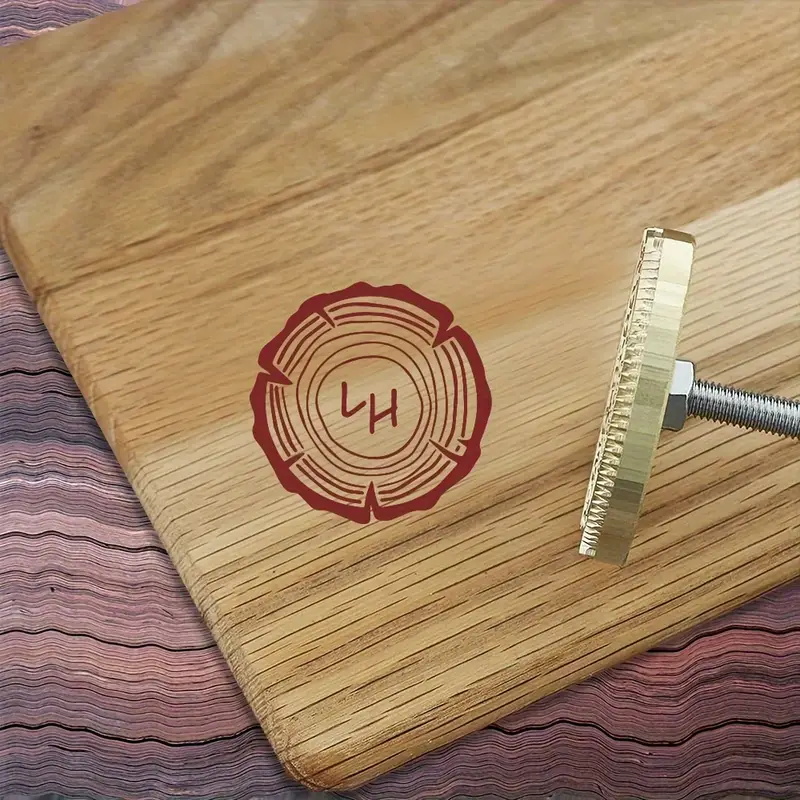 Ferro de Marcação Personalizad - Woodworking Logo Design avaliação e preço