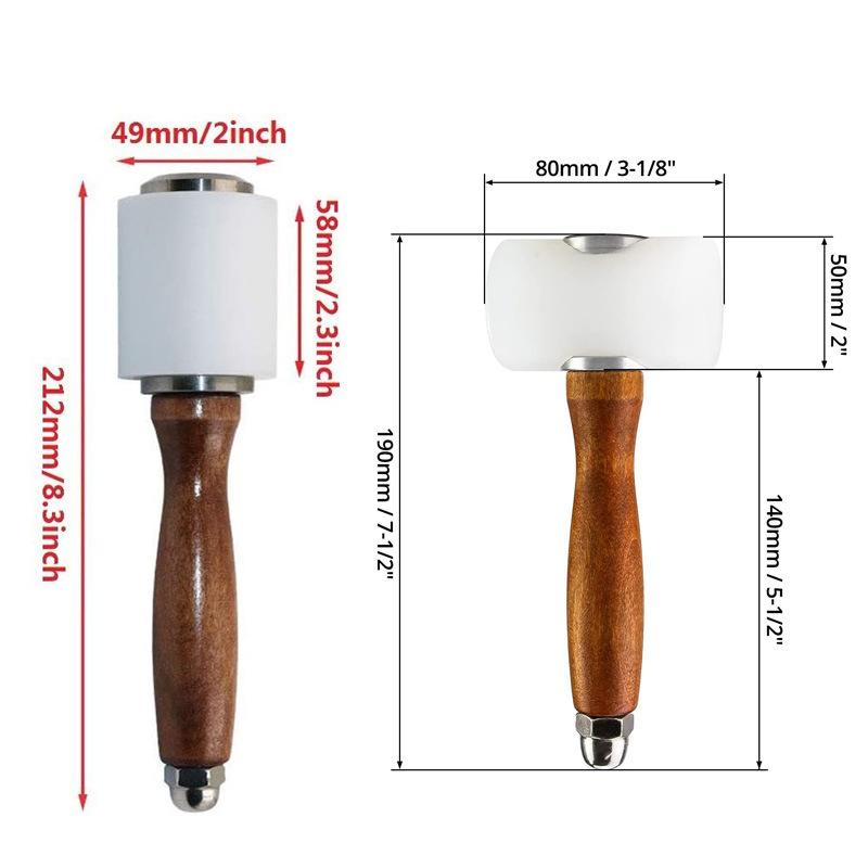 1 Unidade Martelo de Couro par - Wooden Mallet Carving avaliação e preço