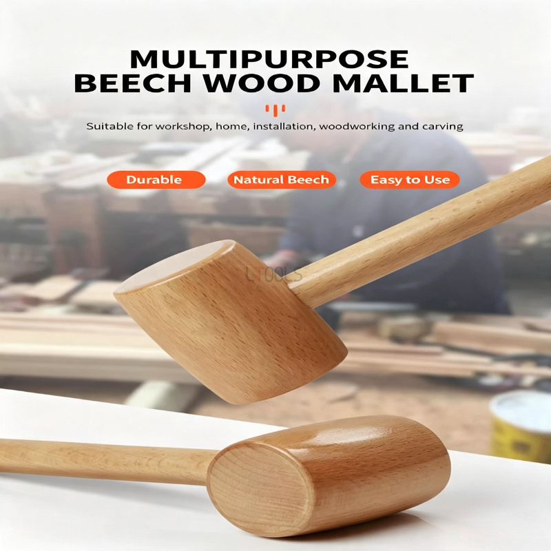 Martelo de Madeira Sólida, Min - Wooden Mallet Carving avaliação e preço