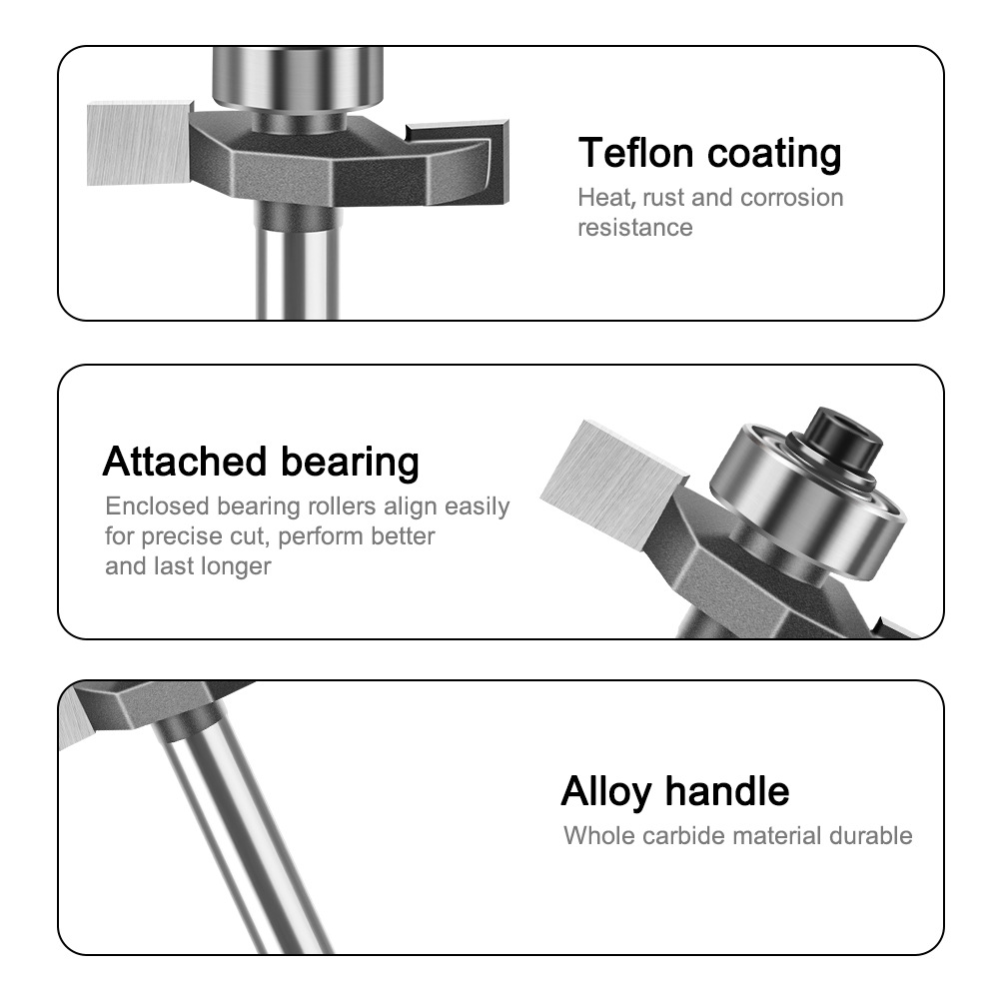 Fresa de ranhura em T fina com - Router Bits For Woodworking avaliação e preço
