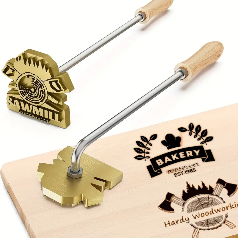Carimbo de Marca Personalizado - Woodworking Logo Design avaliação e preço